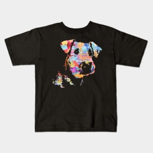 Pastel Paint Airedale Terrier Portrait Kids T-Shirt